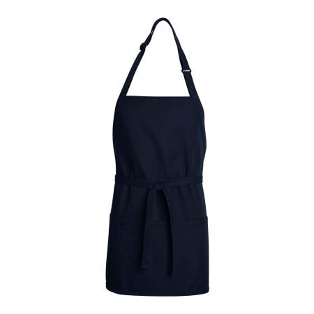 Vf Imagewear Chef Designs, Premium Short Bib Apron, Navy, 28" x 24" TT32NV2824